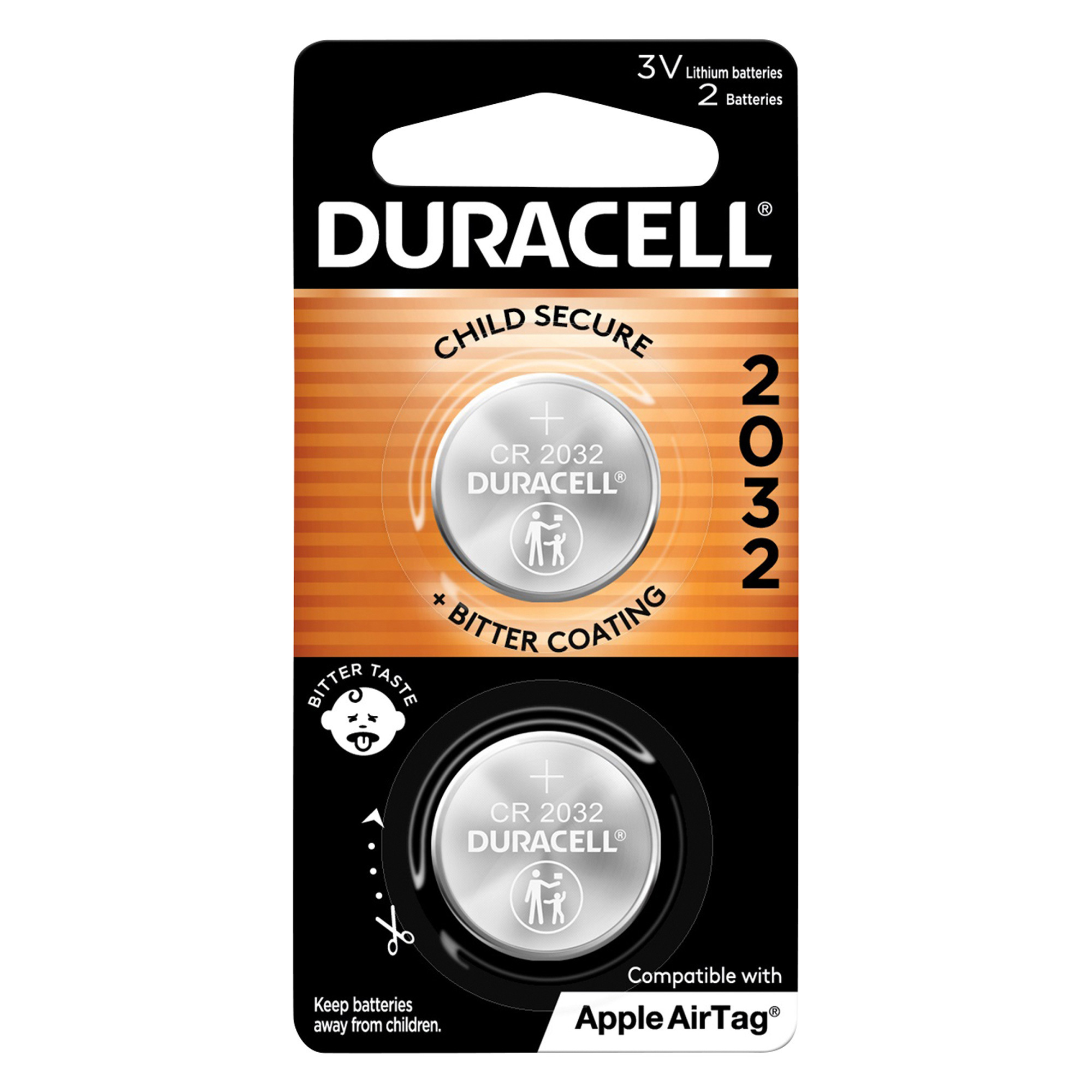 Duracell  2032 Lithium Coin Batteries, 2-Pk.